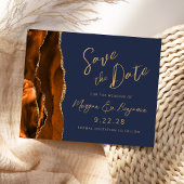 Budget Rust Gold Agaat Navy Blue Save the Date