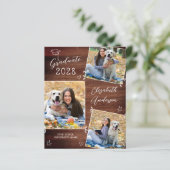 Budget Rustic 3 Foto Schattige Afstuderen Aankondi (Staand voorkant)