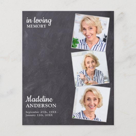 Budget Rustic 3 Fotoherdenkingsviering van het lev (Voorkant)