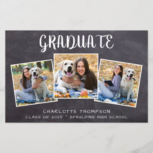 Budget Rustic 3 Uitnodiging tot Afstuderen (Voorkant)