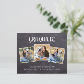 Budget Rustic 3 Uitnodiging tot Afstuderen (Staand voorkant)