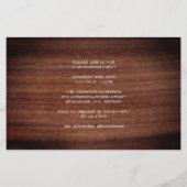 Budget Rustic 3 Uitnodiging tot Afstuderen (Achterkant)