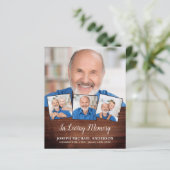 Budget Rustic 4 Foto Collage Sympathie Dank u (Staand voorkant)