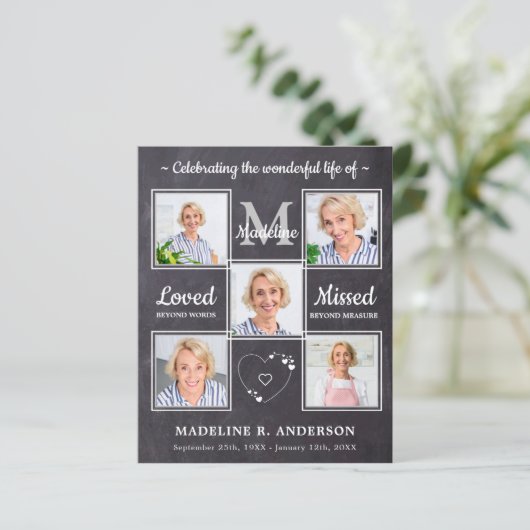 Budget Rustic 5 Fotoherdenkingsviering van het lev (Staand voorkant)