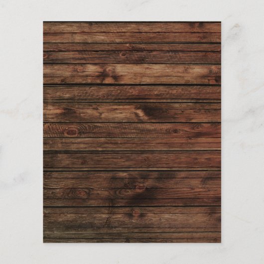 Budget Rustic Autumn Sunflower Wedding Uitnodiging (Achterkant)