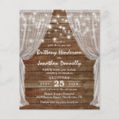 Budget Rustic Barn Wedding Invites (Voorkant)