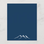 BUDGET Rustic Blue Deer Country Mountain Weddensch (Achterkant)