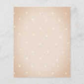 Budget Rustic Boho Baby Cot Baby shower Invitation (Achterkant)