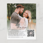 Budget Rustic Boho Chic 2 Photo Wedding Uitnodigin (Achterkant)