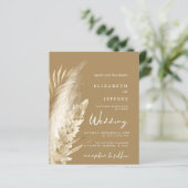 Budget Rustic Boho Pampas Wedding (Staand voorkant)