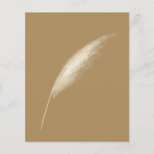 Budget Rustic Boho Pampas Wedding (Achterkant)