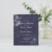 BUDGET Rustic Bokeh Lights Weddenschap (Staand voorkant)