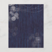 BUDGET Rustic Bokeh Lights Weddenschap (Achterkant)