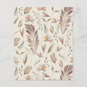 Budget Rustic Botanical Greenery Wedding Invite (Achterkant)