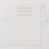 Budget Rustic Bronze Leaf Weddenschap Foto bedankt (Achterkant)