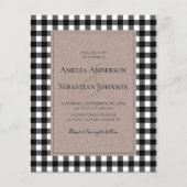 BUDGET Rustic Buffalo Pset Wedding Invitation (Voorkant)