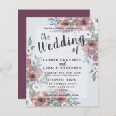 Budget Rustic Burnt Oranje Wedding Uitnodiging (Voorkant / Achterkant)