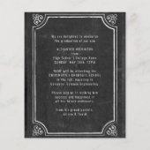 BUDGET Rustic Chalkboard Backyard BBQ Afstuderen Flyer (Achterkant)