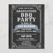 BUDGET Rustic Chalkboard Backyard BBQ Afstuderen Flyer (Voorkant)