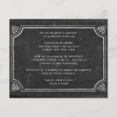BUDGET Rustic Chalkboard Backyard BBQ Party Afstud Flyer (Achterkant)