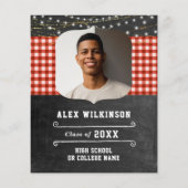 BUDGET Rustic Chalkboard BBQ Party Afstudeerder In (Achterkant)