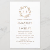 Budget Rustic Cotton Monogram Weddenschap (Voorkant)