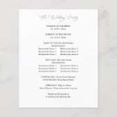 Budget Rustic Earth Florals Trouwprogramma (Achterkant)