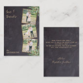 Budget Rustic Eucalyptus Foto bruiloft Hartelijk d Notitiekaartje (Voorkant / Achterkant)