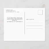 Budget Rustic Eucalyptus Photo Save the Date Kaart (Achterkant)