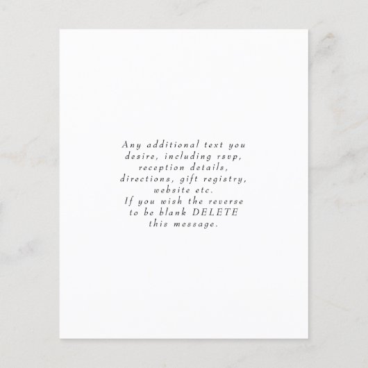 Budget Rustic Eucalyptus Weddenschap Flyer (Achterkant)