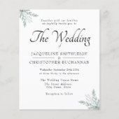 Budget Rustic Eucalyptus Weddenschap Flyer (Voorkant)