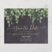 Budget Rustic Eucalyptus Wedding Save the Date (Voorkant)