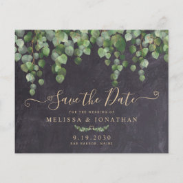 Budget Rustic Eucalyptus Wedding Save the Date