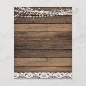 Budget Rustic Farmhouse String Lights Lace Wedding (Achterkant)