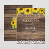 Budget Rustic Farmhouse Sunflower Rustic Wedding (Voorkant / Achterkant)