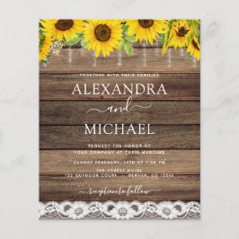 Budget Rustic Farmhouse Sunflower Rustic Wedding