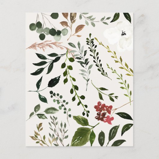 budget Rustic foliage behalve de datumaankondiging (Achterkant)