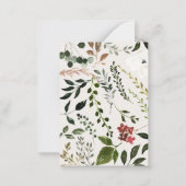 budget Rustic foliage behalve de datumaankondiging Notitiekaartje (Achterkant)