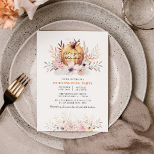 Budget Rustic Friendsgiving Floral Herfst Pumpkin