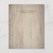 BUDGET Rustic Fuchsia Floral Woodland Wedding (Achterkant)