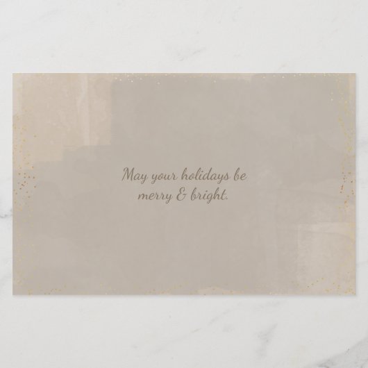 Budget Rustic Gold Pine Photo Holiday Card (Achterkant)