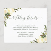 Budget Rustic Greenery Floral Wedding Details Kaar (Voorkant)