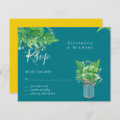 BUDGET Rustic Greenery RSVP Fern Leaves (Voorkant / Achterkant)