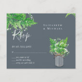 BUDGET Rustic Greenery RSVP Fern Leaves (Voorkant)