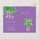 BUDGET Rustic Greenery RSVP Fern Leaves (Voorkant)