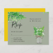 BUDGET Rustic Greenery RSVP Fern Leaves (Voorkant / Achterkant)