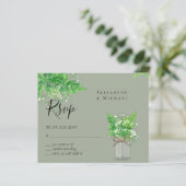 BUDGET Rustic Greenery RSVP Fern Leaves (Staand voorkant)