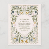 Budget Rustic Groen Bosvaren Bruiloft (Voorkant)