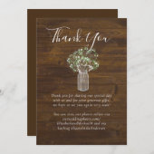 Budget Rustic Gypsophila Mason Jar Wedding (Voorkant / Achterkant)