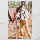 BUDGET Rustic Heart PHOTO Sunflower Wedding Invite (Achterkant)